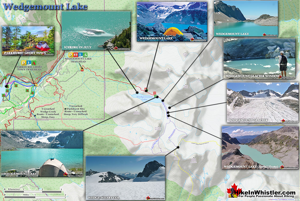 Wedgemoiunt Lake Trail Map v14