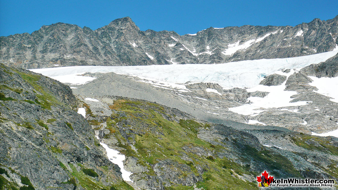 Armchair Glacier in the Summer from Wedgemount Lake