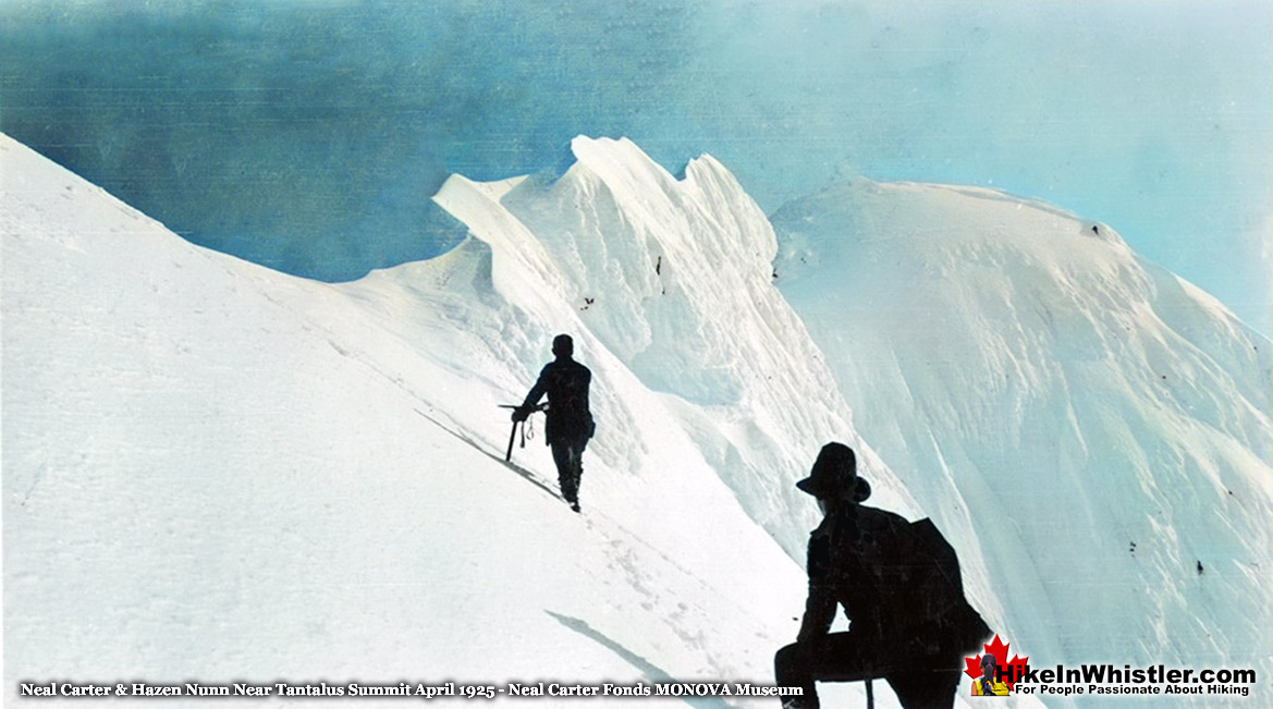 Neal Carter & Hazen Nunn Approach Tantalus Summit 1925