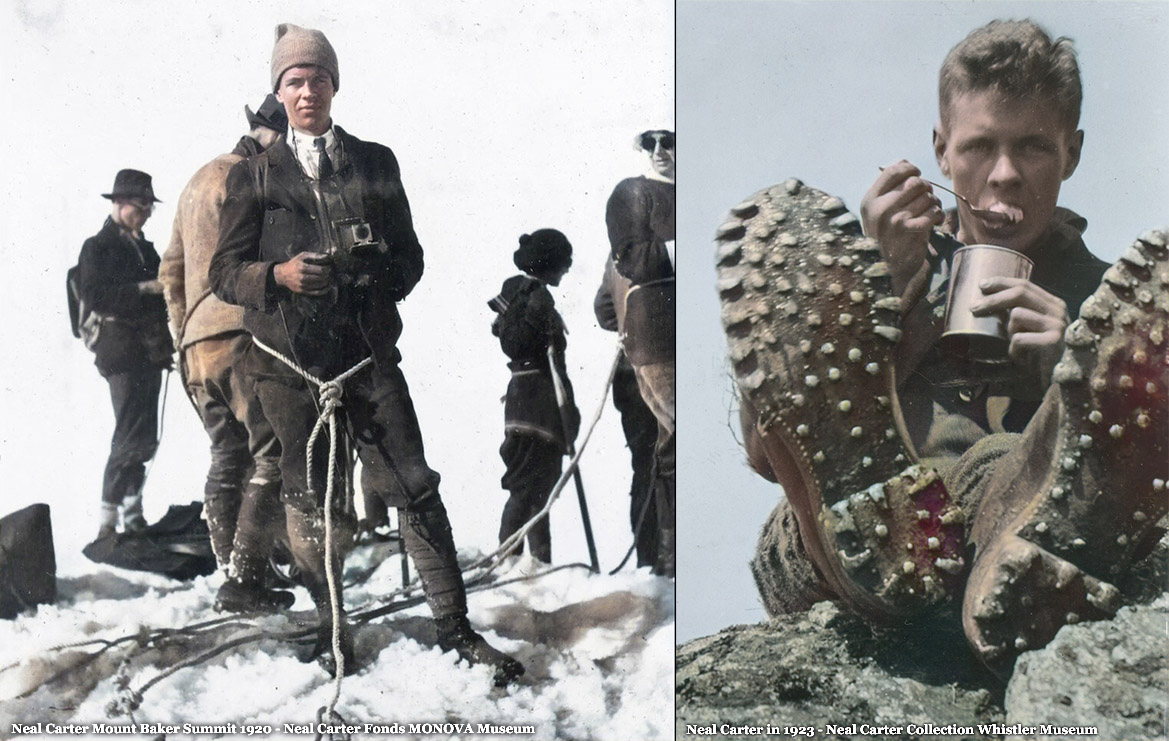 Neal Carter in 1920 and 1923