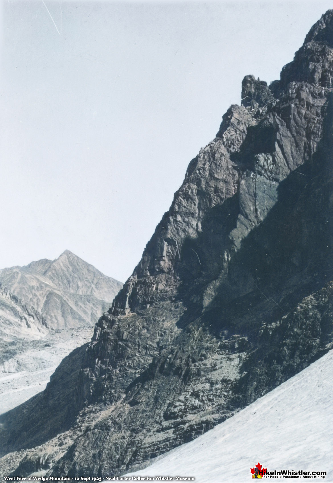 West Face of Wedge Mountain 10 Sept 1923