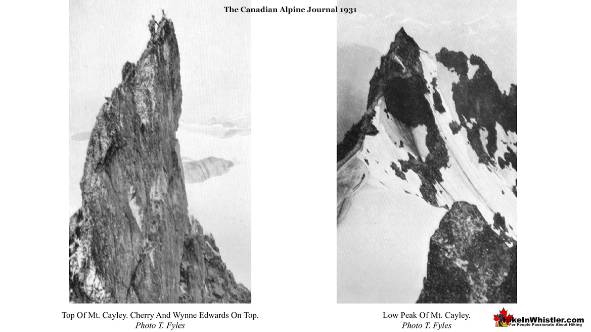 Mount Cayley Photos by Tom Fyles 1931