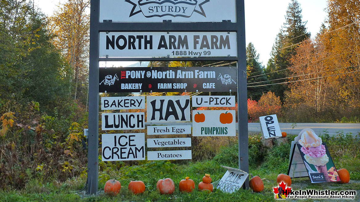 North Arm Farm Sign