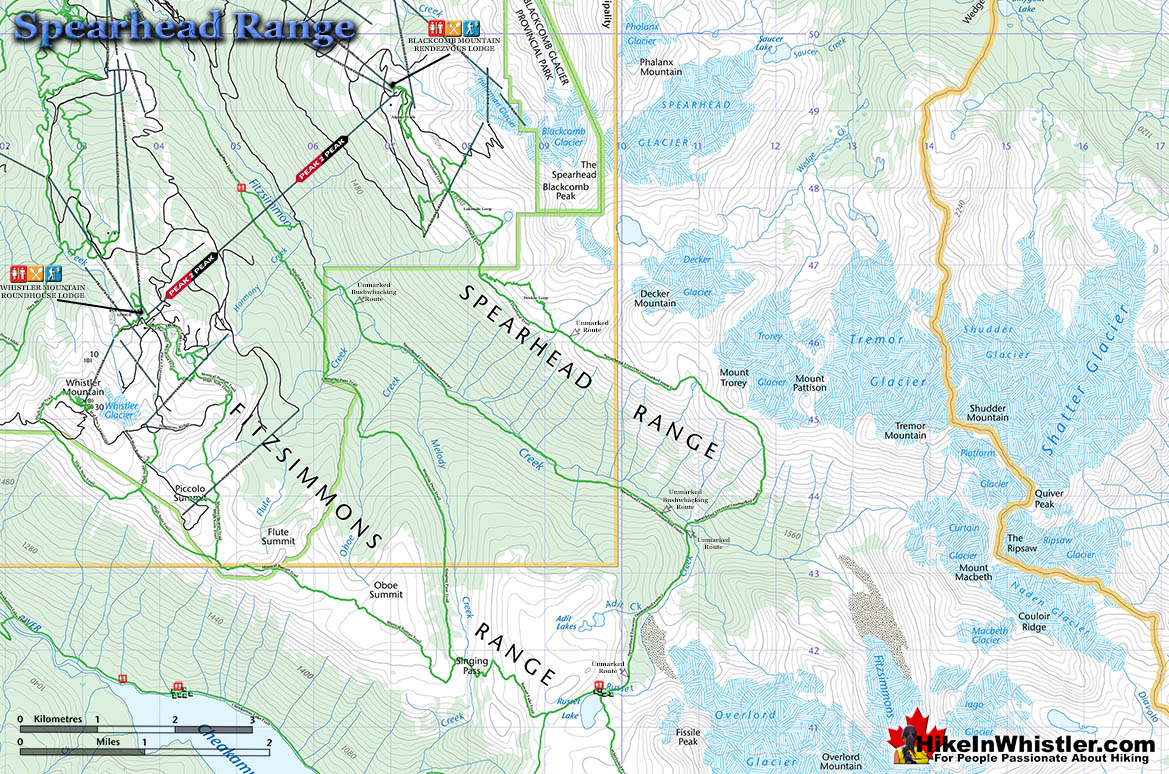 Spearhead Range Map