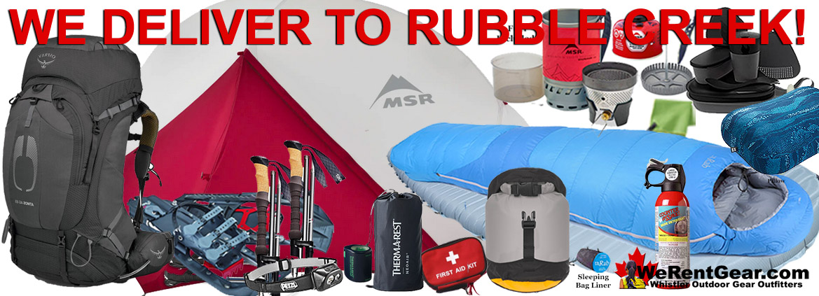 Camping Gear Rental Whistler and Garibaldi Park