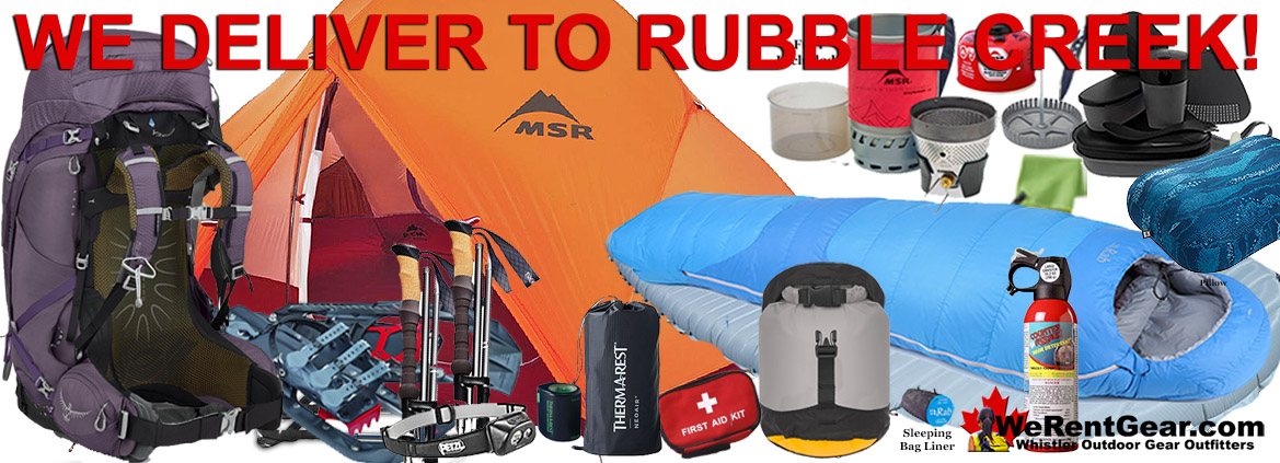 Camping Gear Rental Whistler and Garibaldi Park