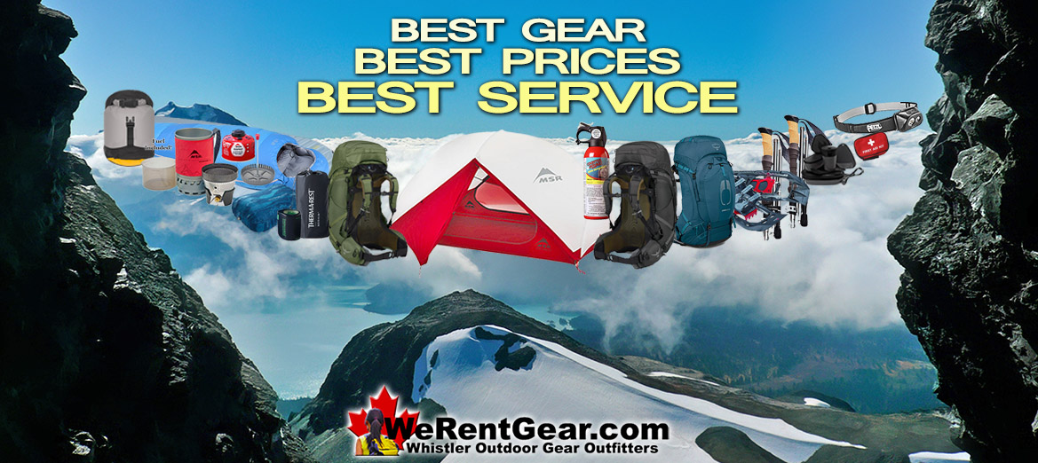 Rent Camping Gear Garibaldi Park and Whistler