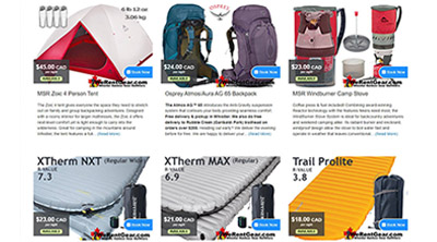 Reserve Hiking Gear Now!