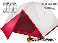 Rent MSR 4 Person Tents Whistler