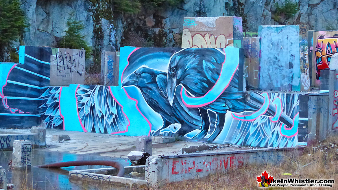 Northair Mine Ravens Mural by Kups in 2019