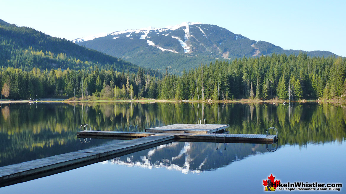 Lost Lake Pier View of Whistler Mountain