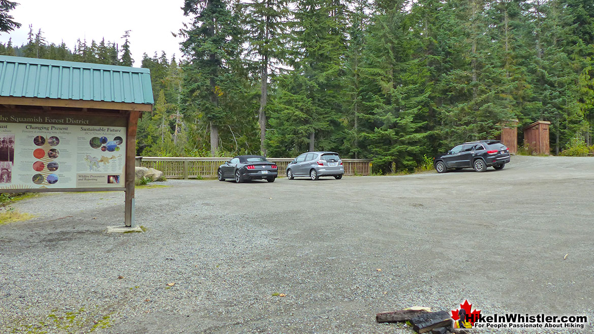 Parking at Alexander Falls