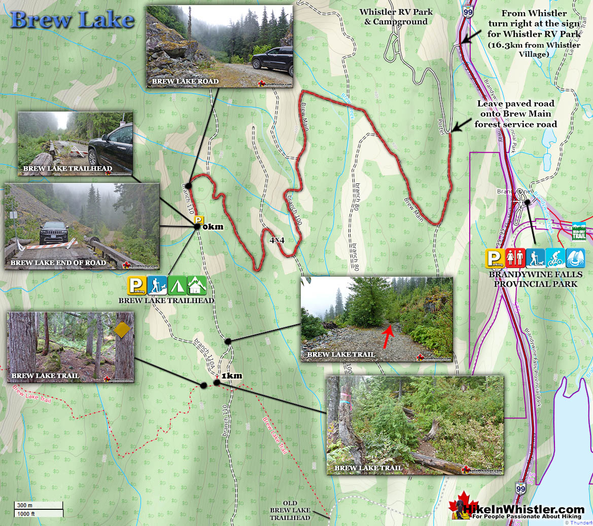 Brew Lake Directions Map v6