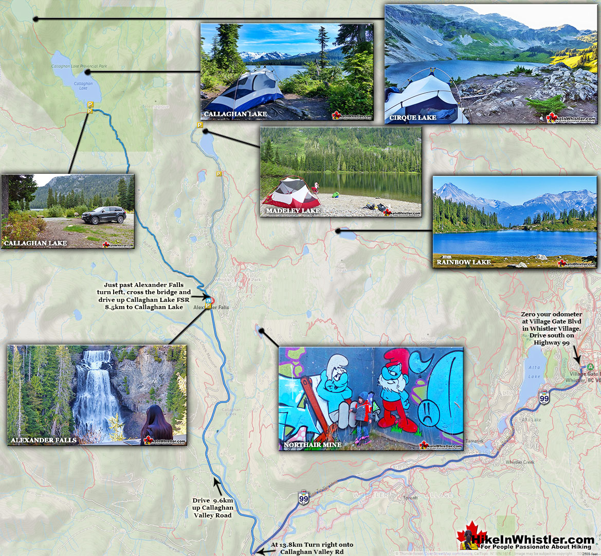 Cirque Lake Directions Map v4