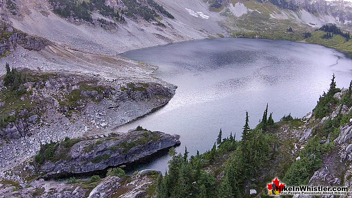 Cirque Lake Sunset Aerial View