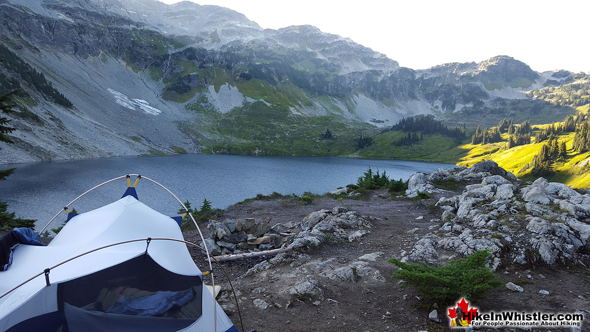 Cirque Lake Tent View