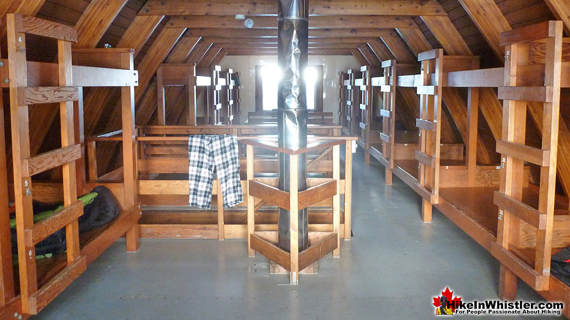 The Elfin Lakes Hut Upper Floor