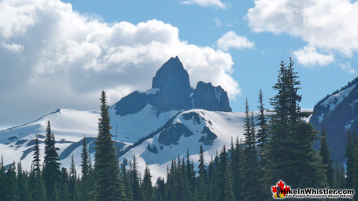 Helm Creek Campground View of Black Tusk