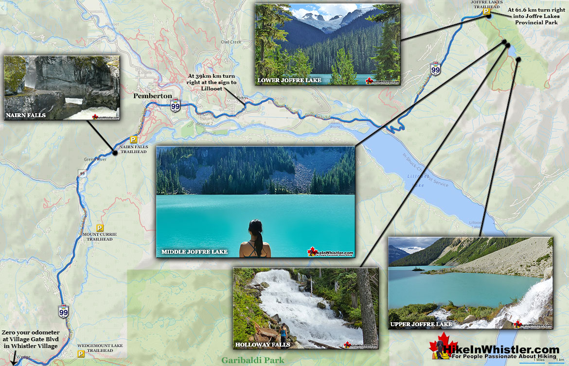 Joffre Lakes Directions Map v7