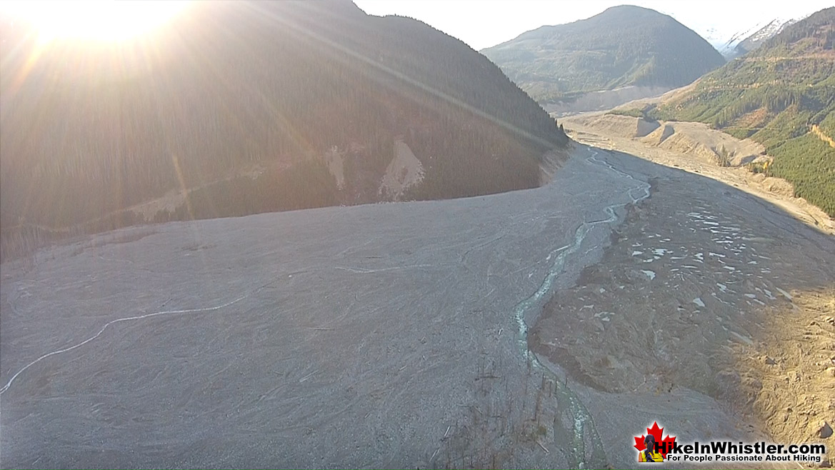 Meager Debris Field Aerial View