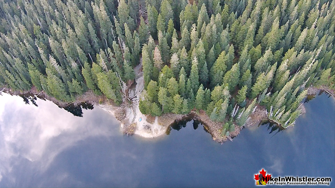 Madeley Lake Tent Aerial View