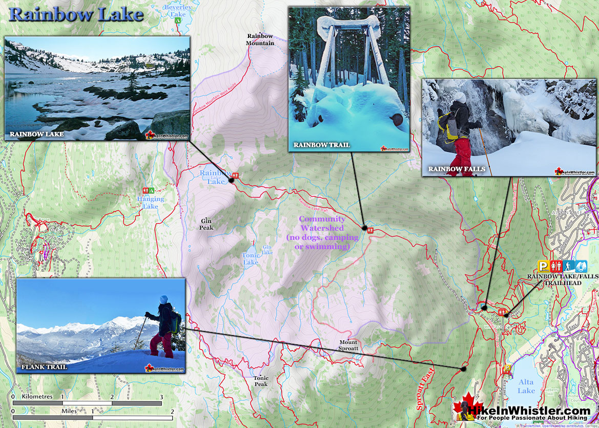 Rainbow Lake Snowshoe Map v5
