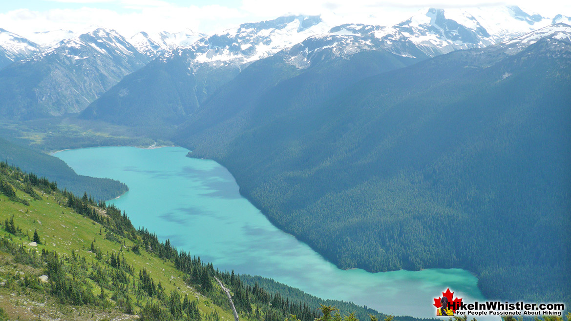 High Note Trail view of Cheakamus Lake