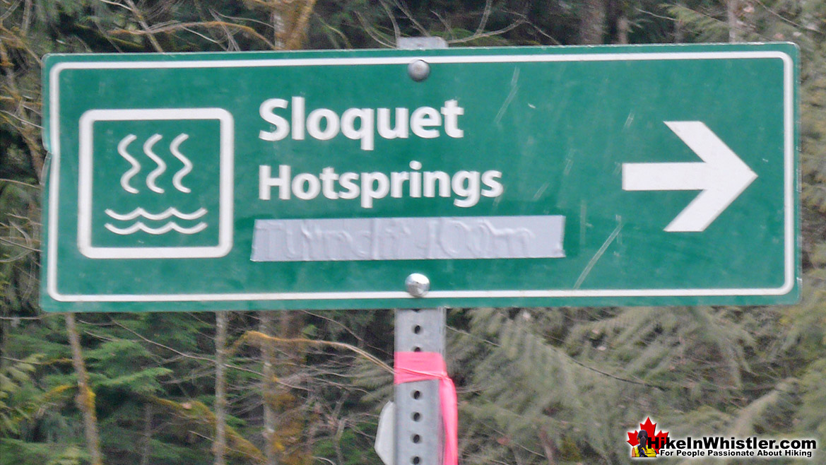 Driving to Sloquet Hot Springs
