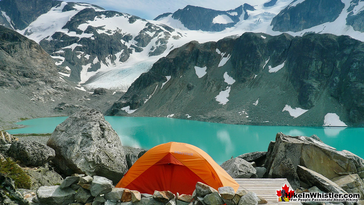 Wedgemount Lake Tent View