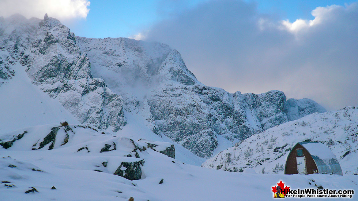 Wedgemount Lake Hut Hike in Whistler November