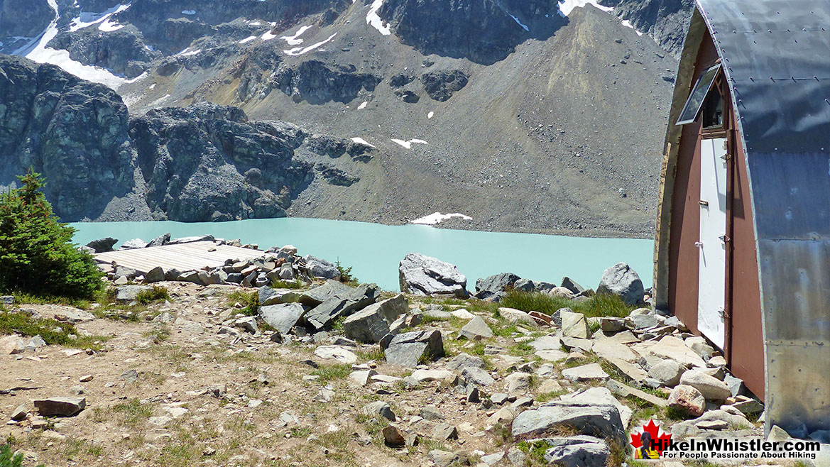 The Wedge Hut at Wedgemount Lake