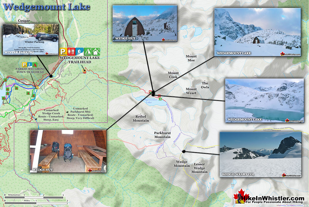 Wedgemount Lake Snowshoe Map v15