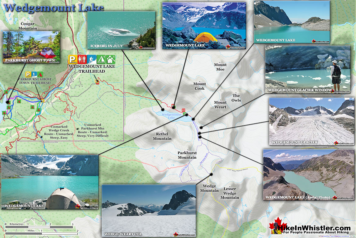 Wedgemount Lake Trail Map v15